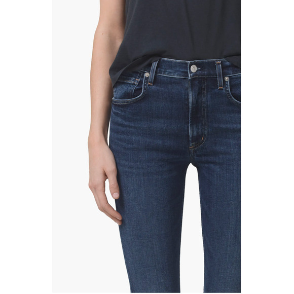 CITIZENS OF HUMANITY NWT Sloane Skinny Denim Jean in Baltic Dark Wash // 0 - Picture 4 of 12